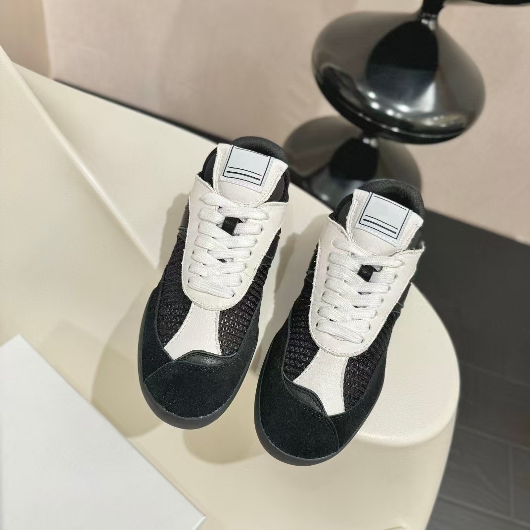 독일 훈련 신발 2025 이른 봄 새로운 빈티지 운동화 플랫 레이스 업 컬러 매칭 스포츠 캐주얼 신발 여성