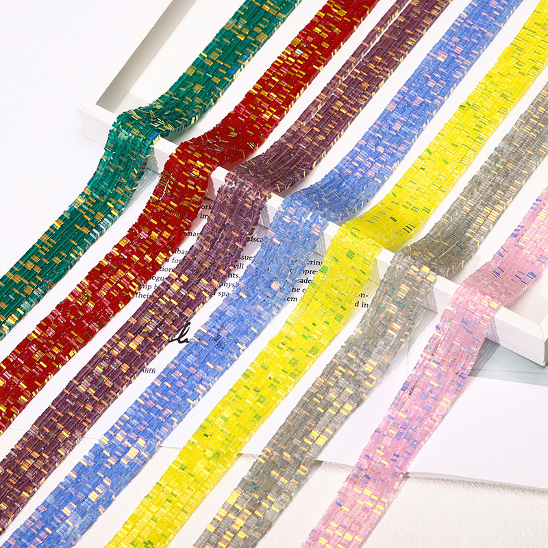 2024 New Small Cube Small Porapy AB Color Glass Fang Fang Beads…
