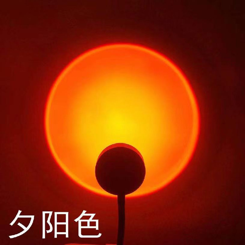 Sunset luz red piso rojo lámpara de mesa salón dormitorio anochecer puesta de sol luz Arco Iris posluminiscencia lámpara RGB16 color