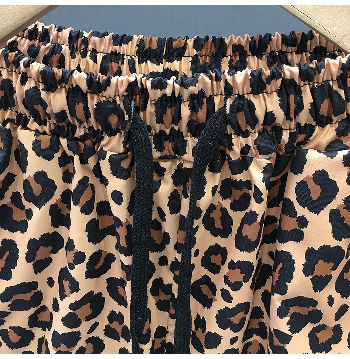 Plus Size Men's Leopard Print Shorts Summer Trendy Beachwear New Thin Style Retro Five Point Cut_viptrois.com