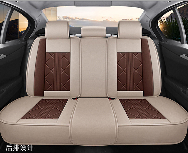 Cross-Border Car Seat Covers for Five Seats, Universal Full Surround, All-Season Cushion Covers, Linen Breathable Seat Covers, Seat Cushions