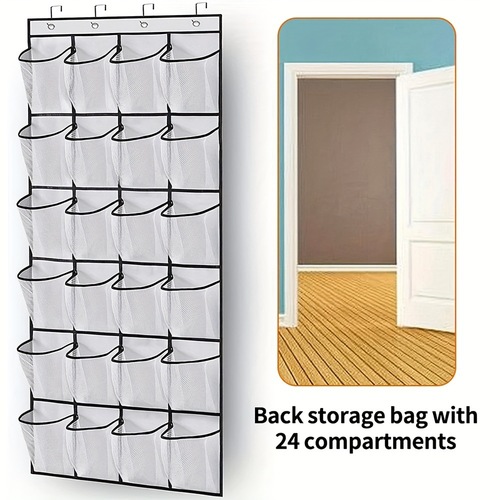 1pc 24 Grid Compartment Hanging Storage Bag Organizer Home