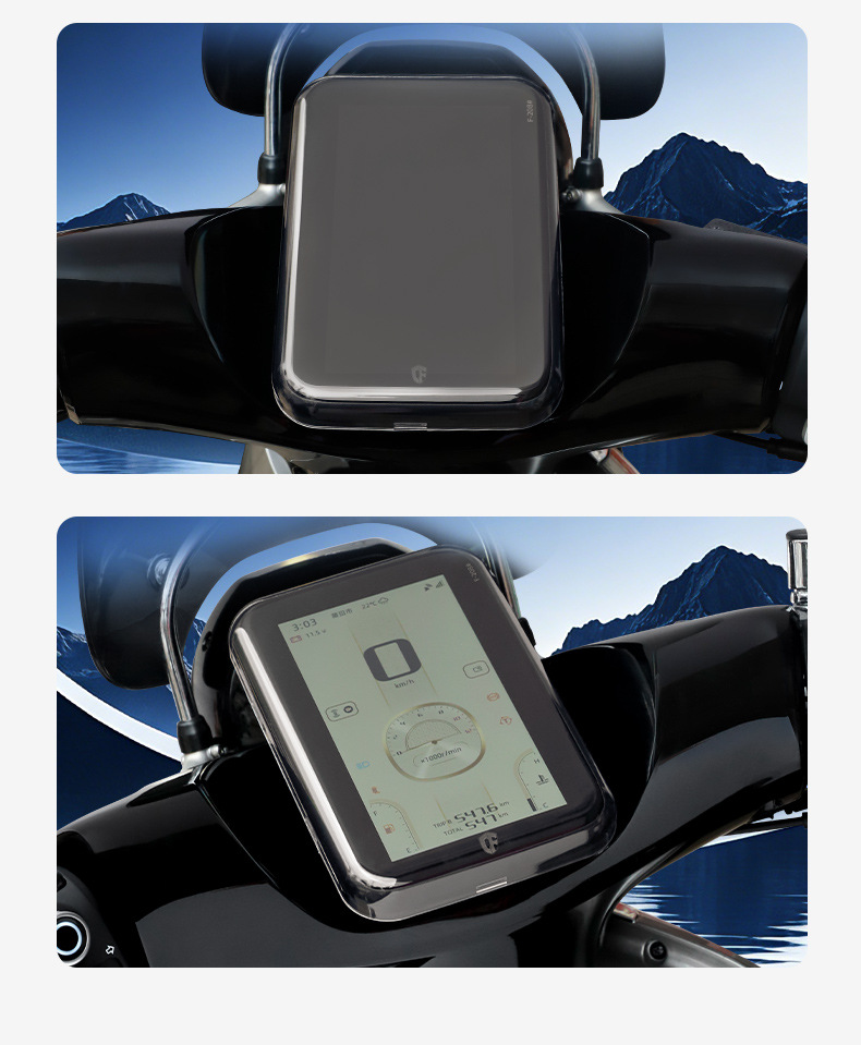 Suitable for Wuyang Honda 26 Model Nwf150 Motorcycle Waterproof Instrument Cover Modified Screen Central Control Protective Shell