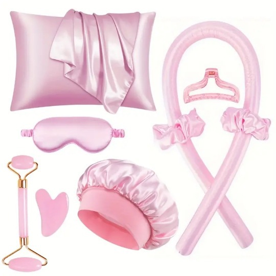 Juego de 9 piezas rosa
