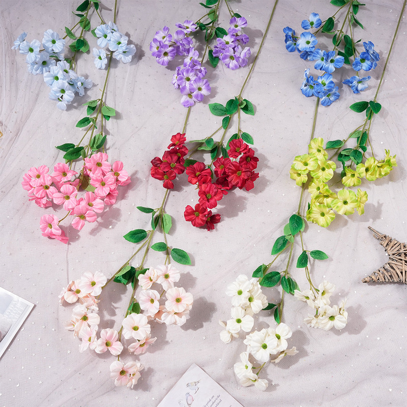 Simulation Begonia Flower Wedding Floral Arrangement Coffee Shop Set Outdoor Wedding Fake Flower Shop Window Landscape Landscaping