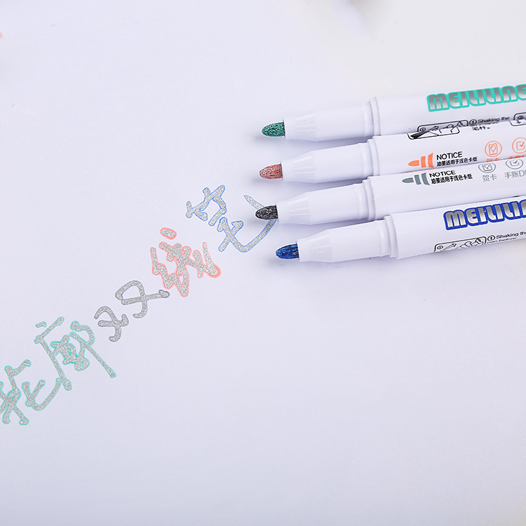 Internet celebridad colorido contorno pluma colorido flash DIY fantasía resaltador multifuncional pintura acuarela pluma al por mayor