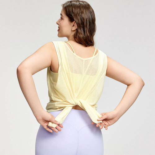 One Piece Four-Way Wear Fat Girl Slimming Top Loose Breathable Yoga Suit Covering Shirt Plus Size Women Summer