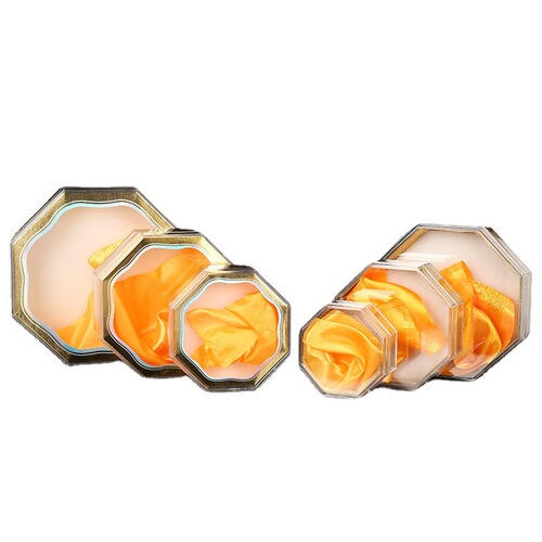 Acrylic Octagonal Crystal Box with Transparent Packaging Inner Box for Bird's Nest, Cordyceps, and Dendrobium, General Health Supplement Box