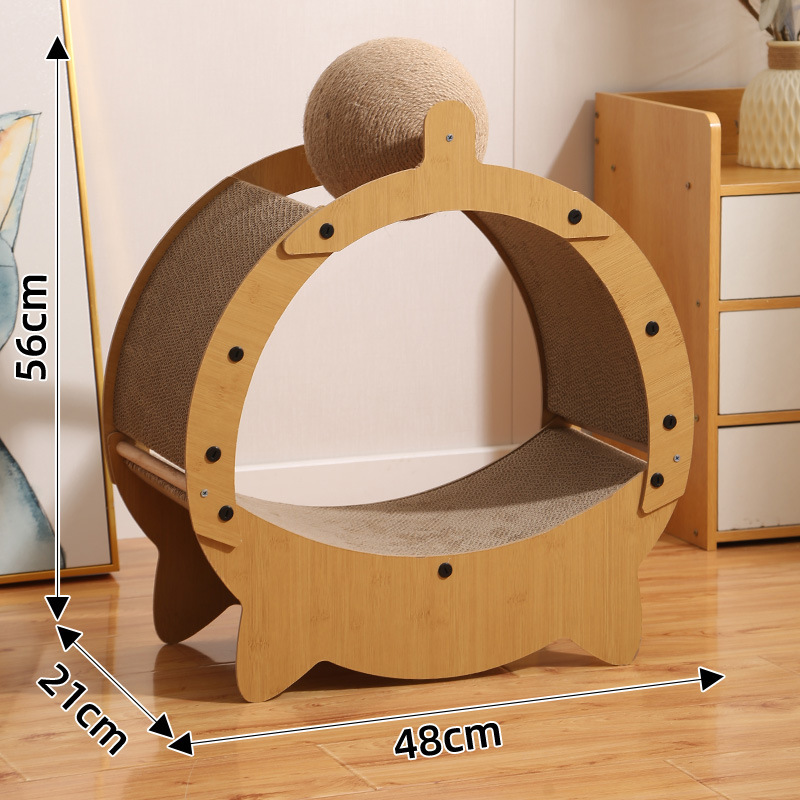 ZJM 업그레이드된 달선 고양이 긁는 기둥-소형