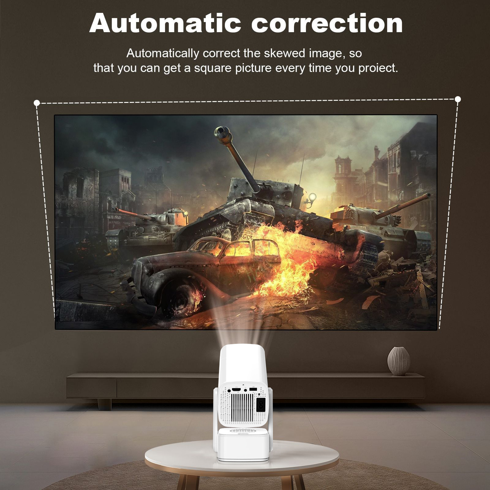 Proyector de sonido inteligente P30MAX en el extranjero 4K Android enfoque eléctrico de alta definición proyector doméstico