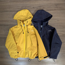 HM0120 26春款防风防水防污三防双层男女中大童亲子冲锋衣外套