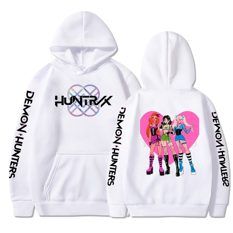 Amazon Demon Hunters KPop Demon Hunters カジュアル フリース スウェットシャツ 秋冬 ルーズ パーカー 男女兼用|undefined