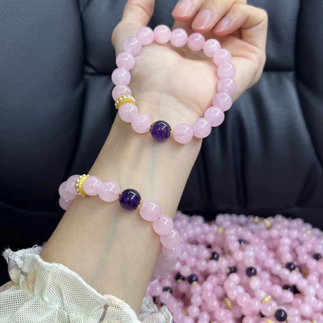 Мадагаскар натуральный розовый браслет браслет с одним кругом