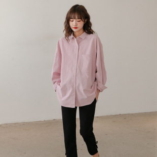Spring New Maternity Dress Korean Style Loose Belly Covering Slimming Western Style Elegant Age-reducing Mid-length Long Sleeve Trendy Shirt