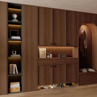 New Style Home Mid-Century Style Skeleton Line Wardrobe Door Rattan Door Skeleton Line Sideboard Retro Cabinet Door Cabinet Door