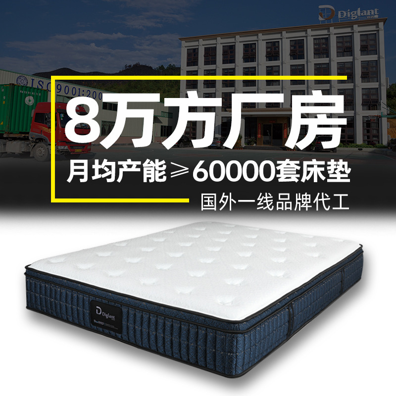 Thermostatic Memory Foam Mattress with Independent Pocket Springs, Dual-Use Gel Sweat-Wicking, Spine-Protecting, Breathable, Luxury Bedroom Style, High Rebound