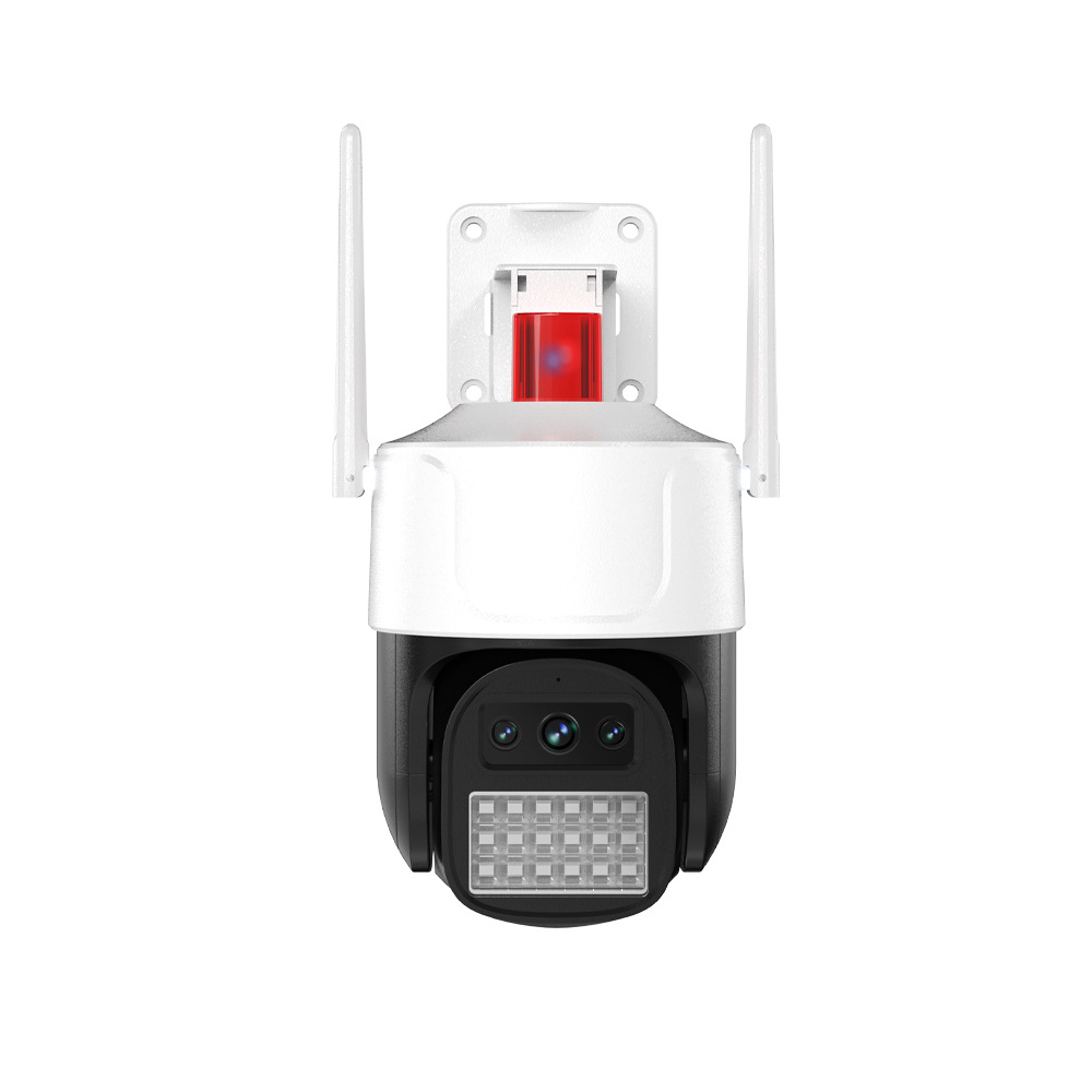 Venta directa de fábrica, enlace de pistola y bola, monitor HD, 360, hogar remoto panorámico, cámara de visión nocturna de doble pantalla