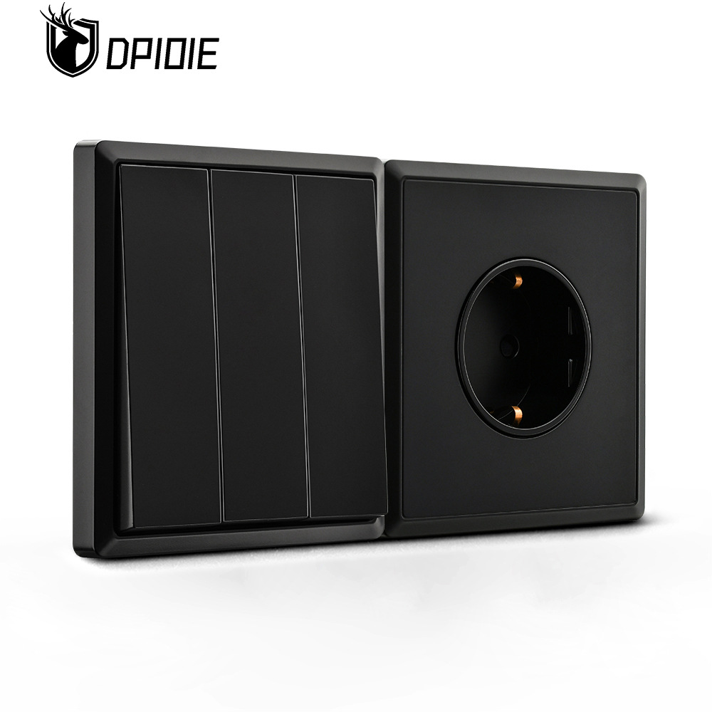 86 -type German socket Germany socket panel power supply wall dark European -style European socket panel