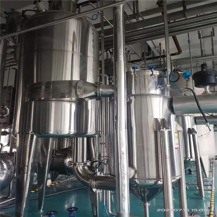 真空单效外循环蒸发器 二手降膜蒸发器 高盐废水MVR蒸发器