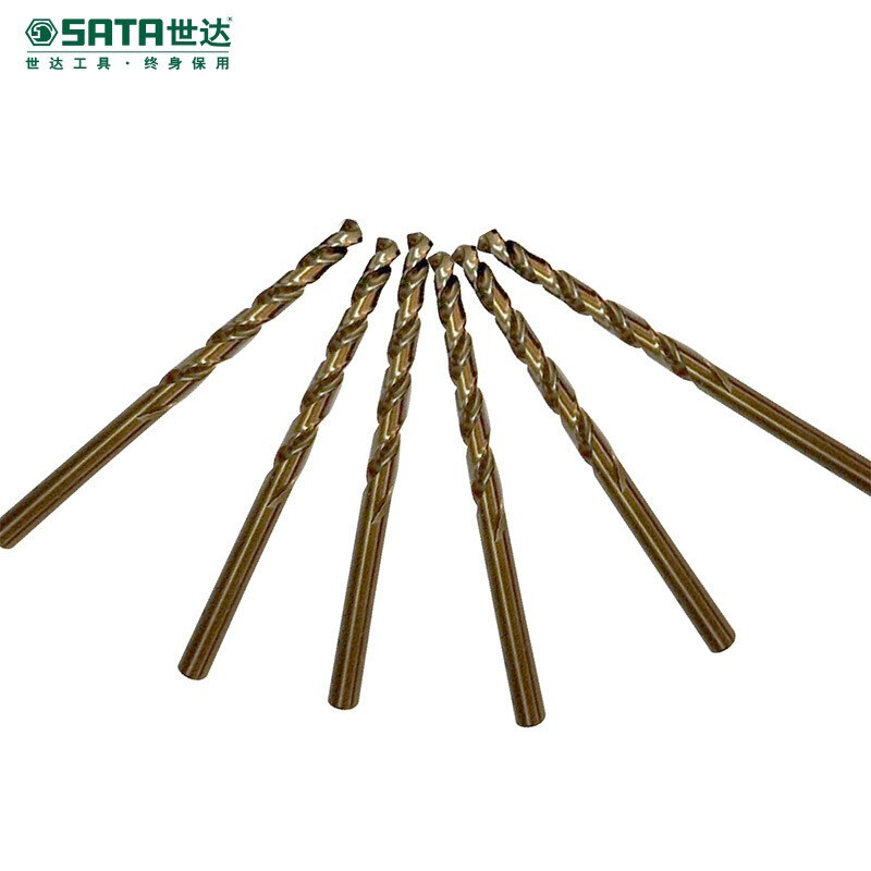 Shida SATA 52385 10 piezas conjunto de taladro de torsión de mango recto que contiene cobalto 8.5MM