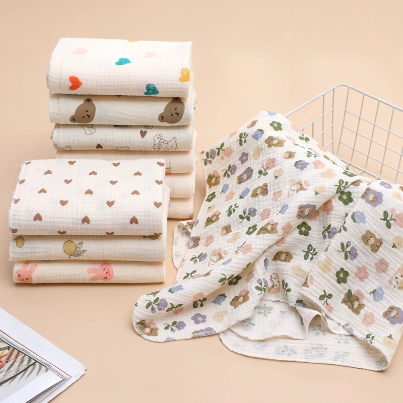 Детское полотенце Двухслойная хлопчатобумажная марля типа A Летняя ванна новорожденного банное полотенце