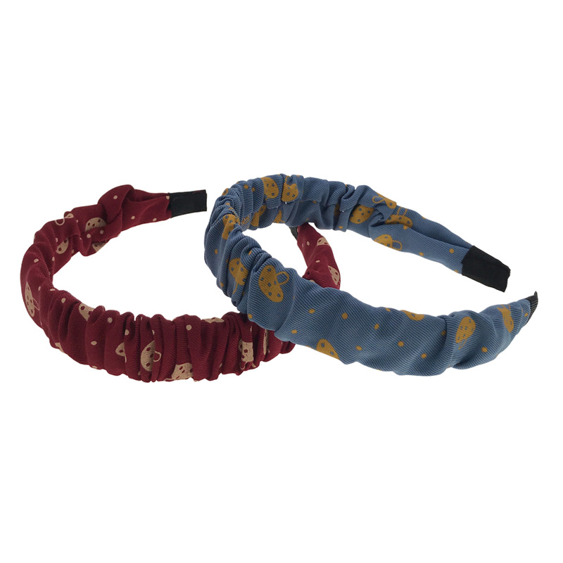 Nuevo estilo coreano tela Internet celebridad intestino grueso de tela ancha diadema cabeza hebilla dos yuanes tienda accesorios para el cabello headwear suministro