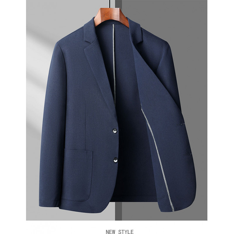 Men's Suit Collar Suit 2025 Autum New Men's Clothing Middle-Aged Business Casual Simple Comfortable Versatile Jacket Men's Suit Collar Suit 2025 Autum New Men's Clothing Middle-Aged Business Casual Simple Comfortable Versatile Jacket