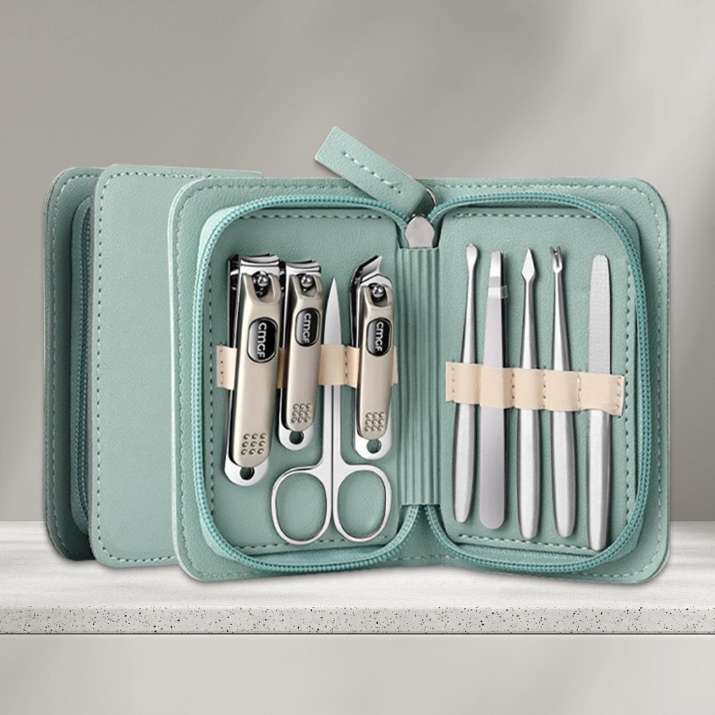 Kit de herramientas Pedicer Uña cuchara de orejas cortadoras de uñas 9 pinzas de uñas Nail groove Nail Cutter Set Regalo image 13