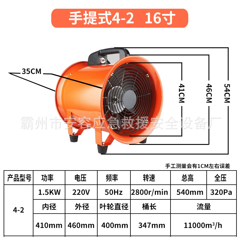 消防救援空气输送机隧道通风排烟机小型坑道风机坑道小型空气输送
