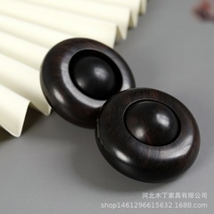 血檀紫光檀轉動一體運珠紅木手把件文玩禮品木飛碟解壓盤玩具隨身