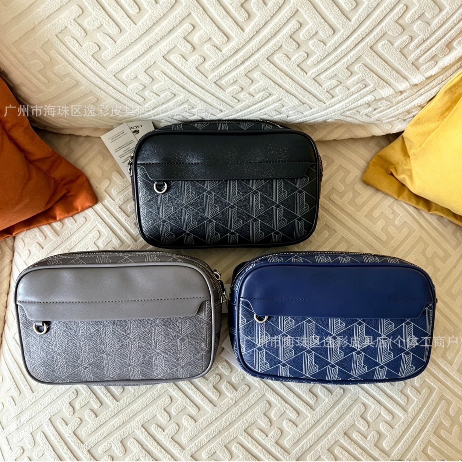 High-quality cross-border foreign trade printed waist bag, camera-style trendy brand workwear waist bag, casual men's outdoor tactical bag