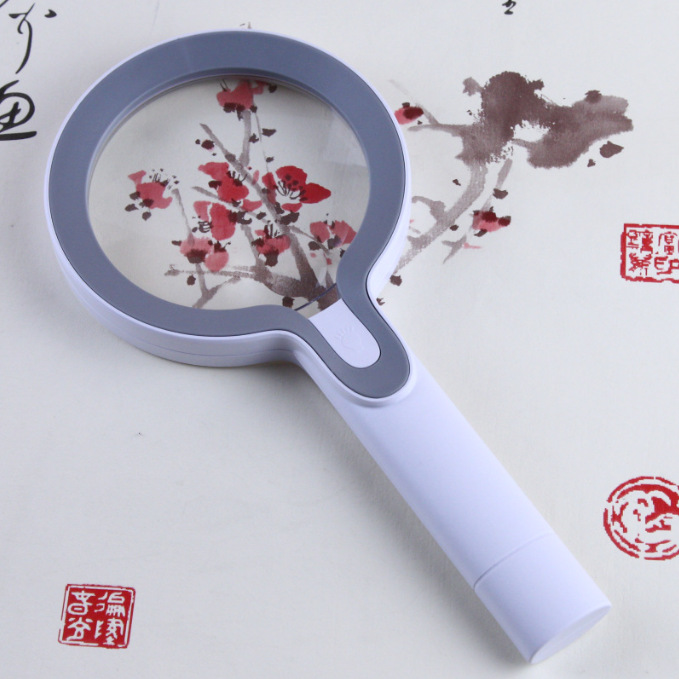 源头工厂8013带29个LED灯3档亮度触控开关2倍/13倍手持式放大镜