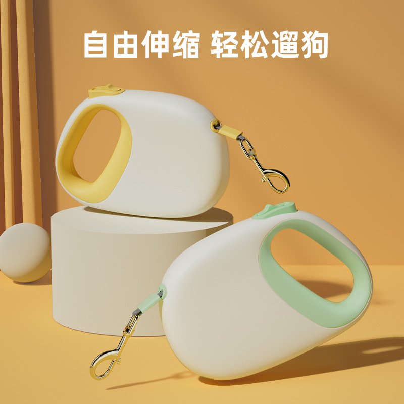 Tractor para mascotas para perros Cuerda de tracción telescópica automática para pasear perros Cuerda para perros grande, mediana y mediana Tractor de 5 metros