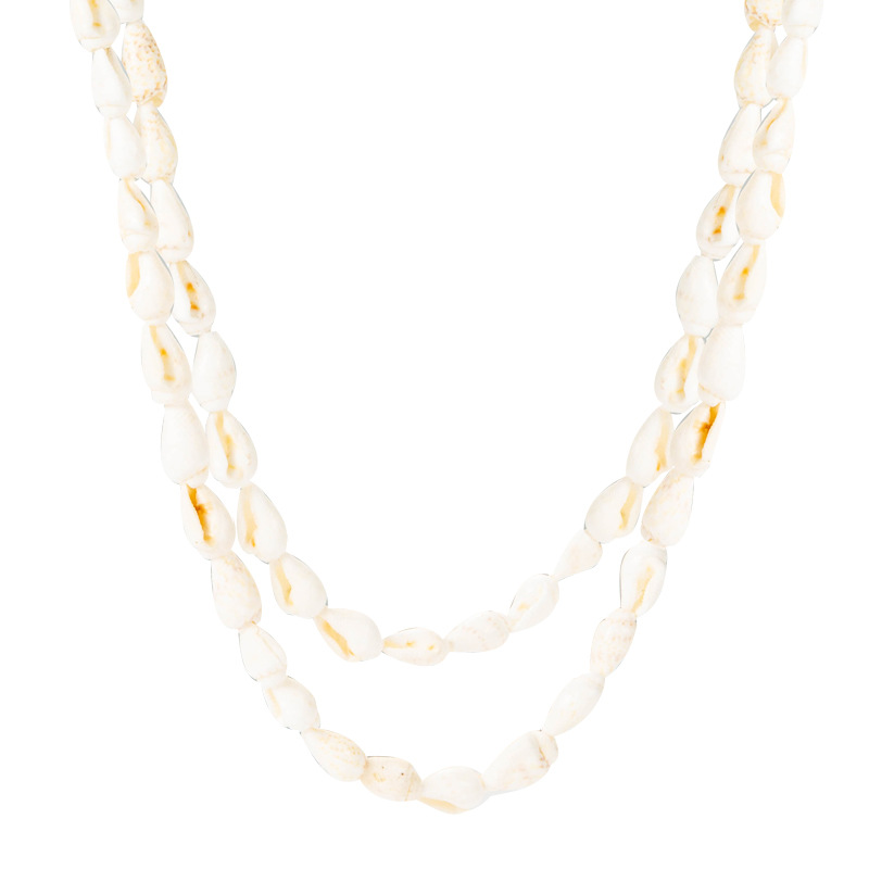 Ethnic Style White Shell Small Conch Multi-layer Long Necklace display picture 6