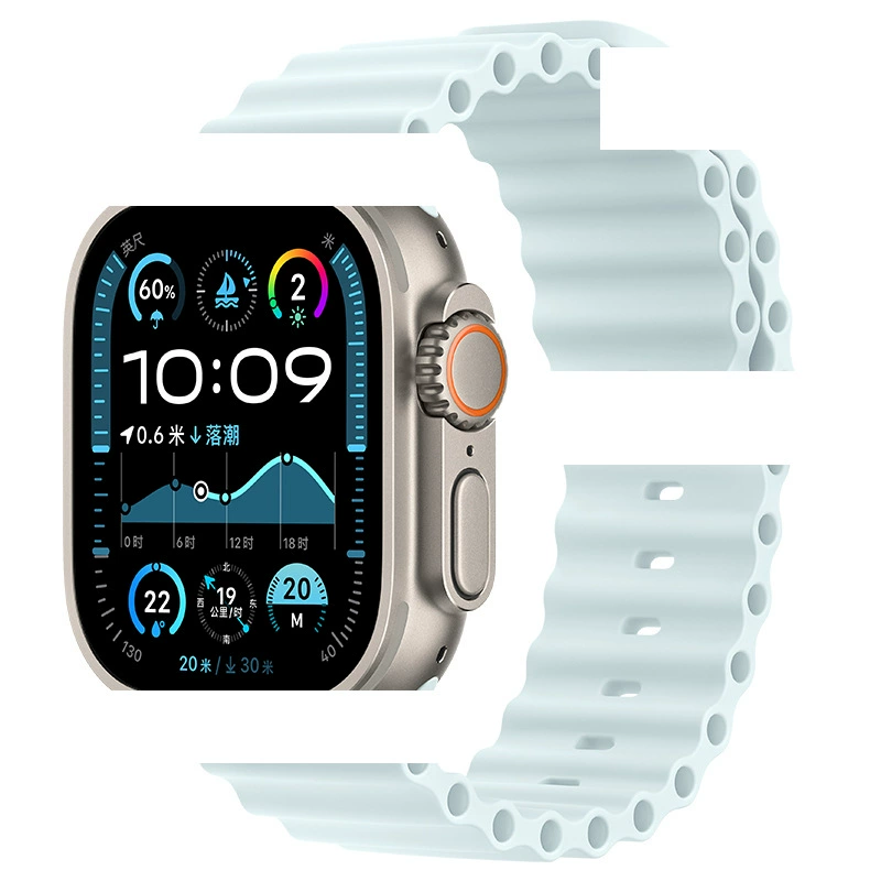 Подходит для Apple Ocean лента Official Sports Silicon Apple Watch10 лента Ultra2 Новый