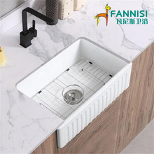 ��ʽ�N���մ�ˮ�۰�Ƕ��̨����ϴ�����_��ʽ���� Farmhouse sink