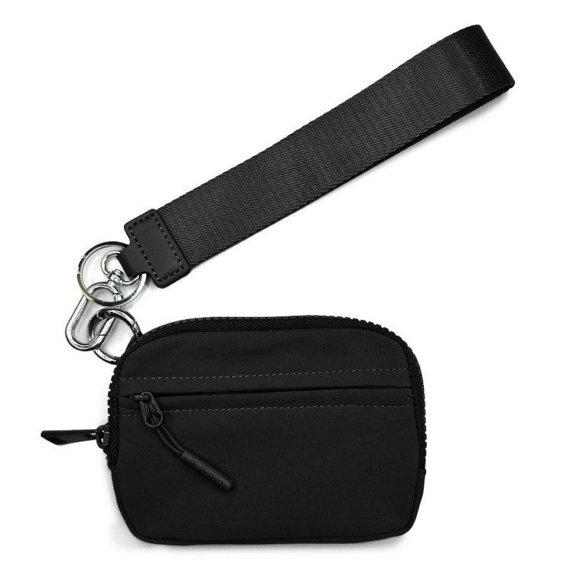 Blast portátil con muñeca impermeable nylon bolso multifuncional bolso de tarjetas llaveros monedas de cambio