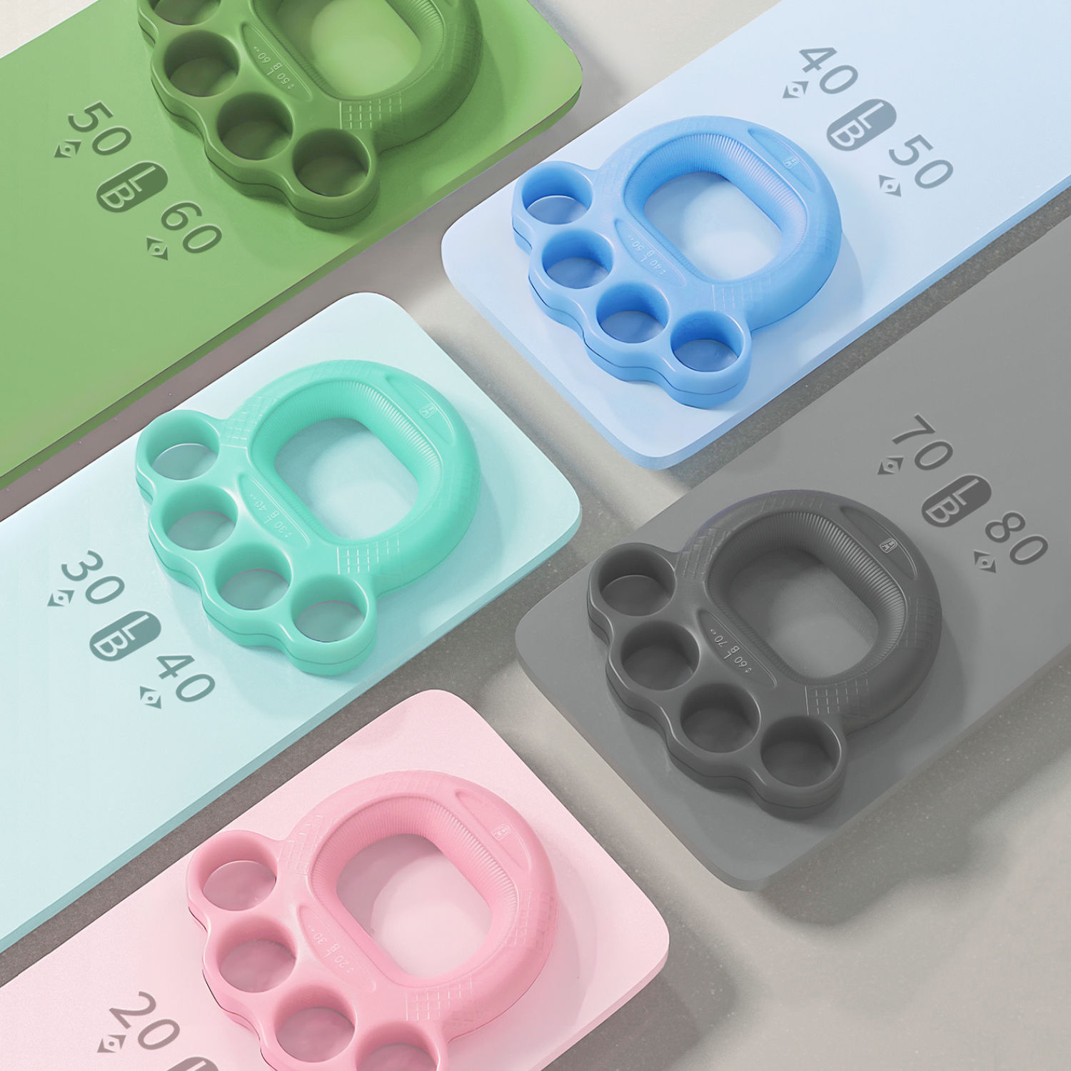 fuerza de agarre anillo de fuerza de agarre entrenamiento de rehabilitación de ancianos de niños dedos flexibilidad fuerza de mano equipo deportivo para el hogar