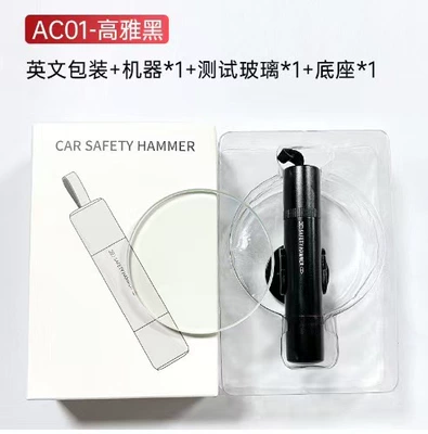 Device for Escape, One-Second Window-Breaking – Qəza çəkici - english-version-aviation-alloy-elegant-black-breaks-the-window-in-05-seconds-cuts-the-safety-belt-in-seconds