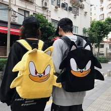 日系ins风恶搞卡通书包女高中生背包毛绒书包出游休闲校园双肩包