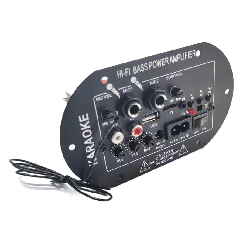 Subwoofer de coche de 6 pulgadas Bluetooth amplificador de potencia coche 12/24V hogar 220 V 30W
