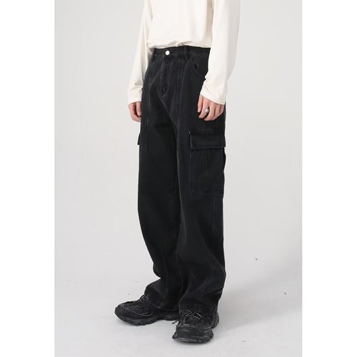 2025 trendy fish-scale AliExpress seasonal new American retro loose casual work pants
