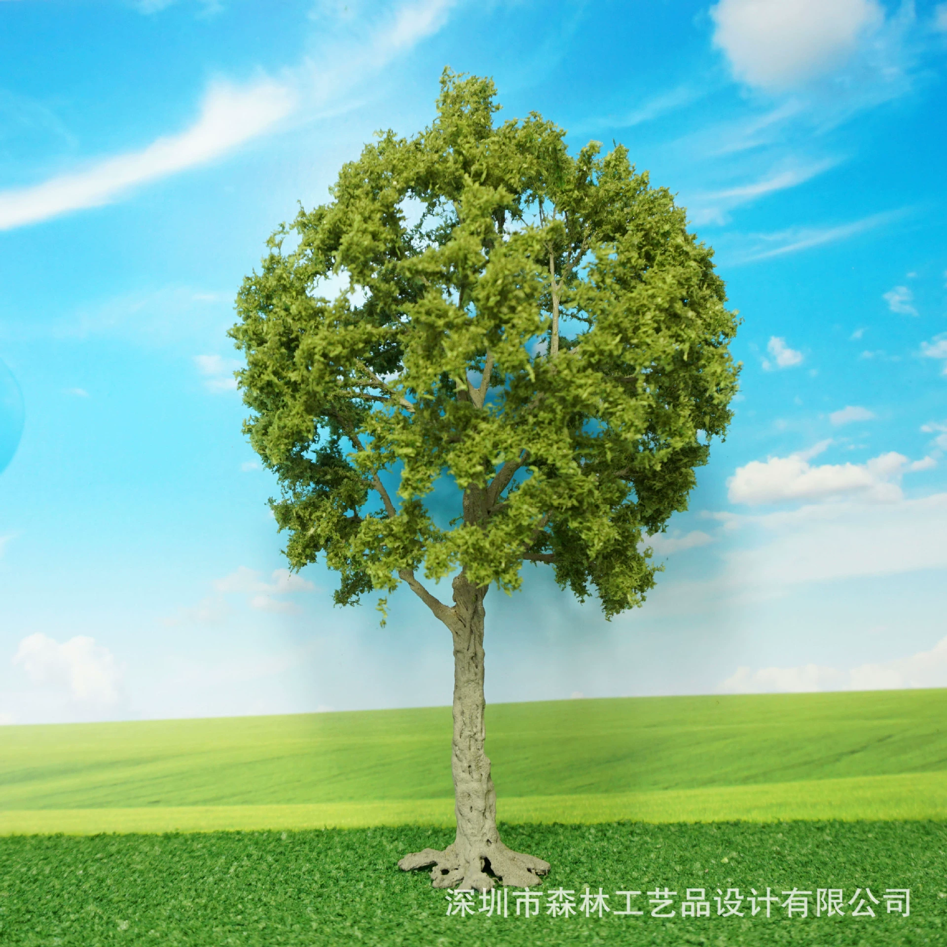 Моделирование большой железной проволоки дерево украшения фон дерево зеленый завод украшения пейзаж дерево-4