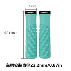 BUCKLOS mountain bike handlebar locking rubber handlebar hard plastic anti-slip shock absorber bicycle accessories cross-border