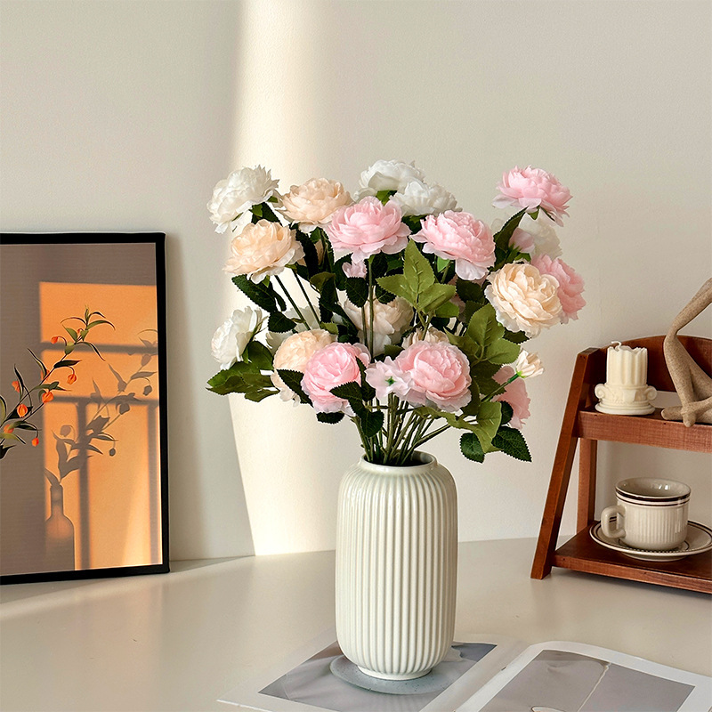 3-Head Peony Artificial Flowers, Silk Flowers, Wedding Arrangements, Home Decoration Bouquets, Plastic Flowers, Three-Headed Peonies 3-Head Peony Artificial Flowers, Silk Flowers, Wedding Arrangements, Home Decoration Bouquets, Plastic Flowers, Three-Headed Peonies