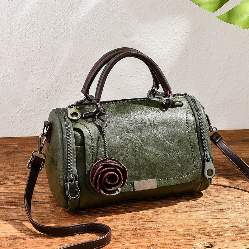 This Year's Trendy 2026 New Solid Color Retro Pillow Bag with Small Flower Pendant, Korean Style Crossbody Shoulder Bag, Available for Dropshipping This Year's Trendy 2026 New Solid Color Retro Pillow Bag with Small Flower Pendant, Korean Style Crossbody Shoulder Bag, Available for Dropshipping