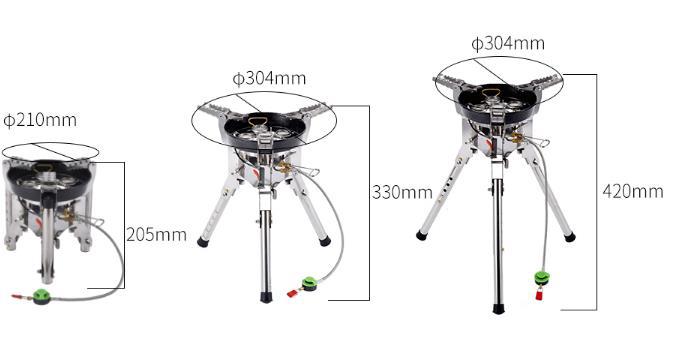 Hermano BRS-69 feroz fuego mesa camping estufa de gas al aire libre de alta potencia soporte estufa de alta altitud a prueba de viento estufa portátil estufa