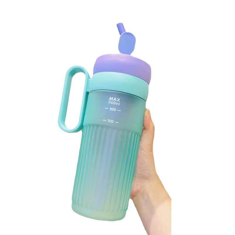 Xinbeidi nueva taza de plástico doble taza de bebidas de hielo recubierto mate portátil al aire libre para estudiantes taza de agua potable directa