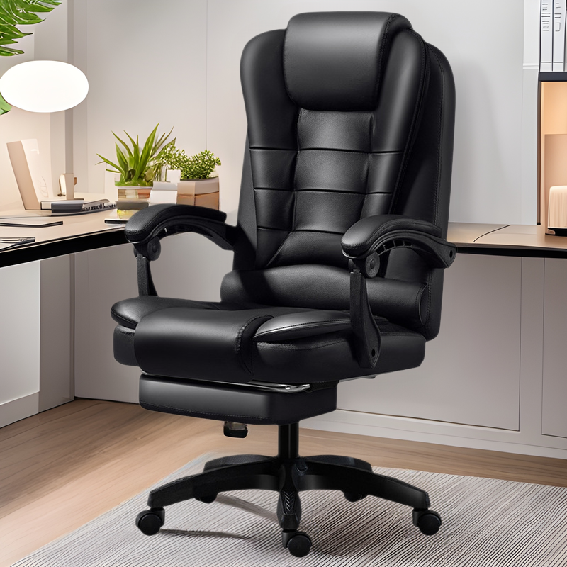Silla de computadora cómoda silla de oficina de larga sesión jefe de negocios sofá asiento estudio elevación hogar ancla e-sports silla