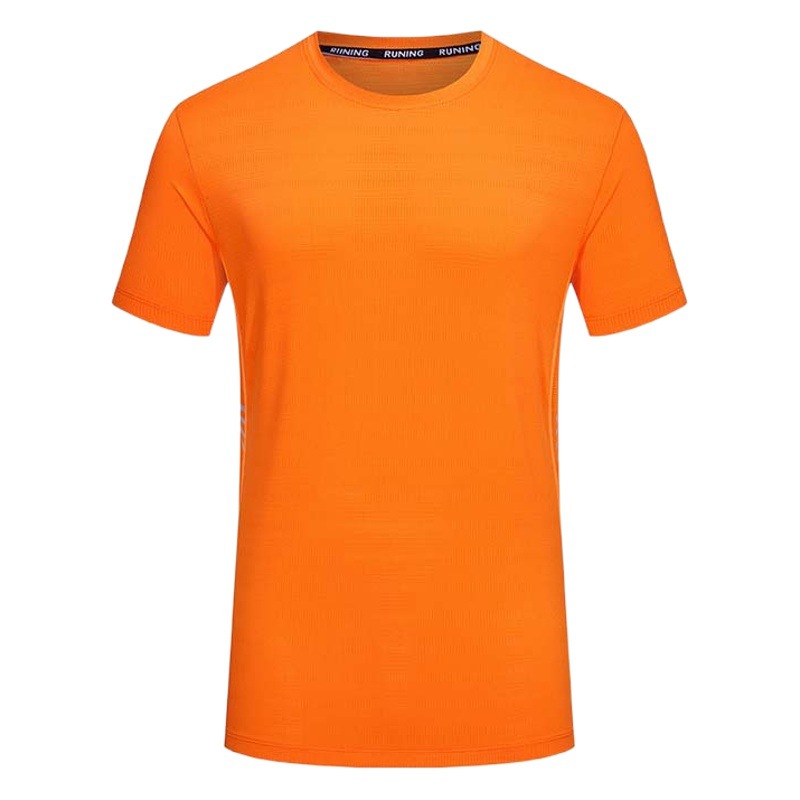 Camiseta deportiva de verano para hombre, de secado rápido, informal, para correr, baloncesto, entrenamiento, holgada, transpirable, de seda helada, de manga corta, al por mayor